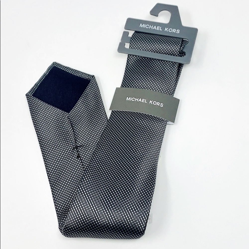 Brand NWT Michael Kors Furn Black Necktie Ties